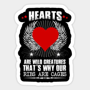 Hearts, Ribs and Cages Sticker